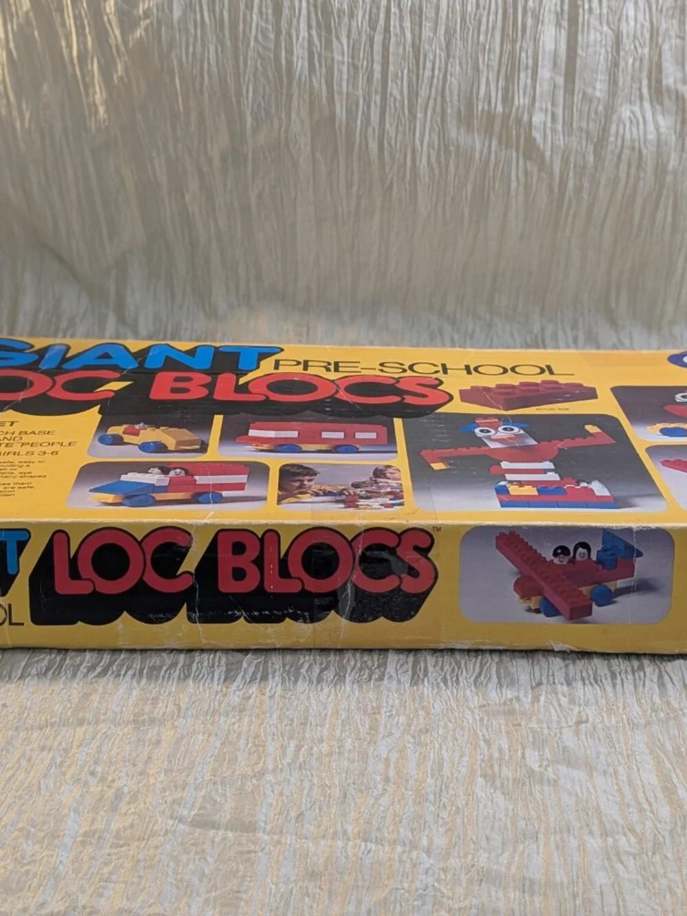 Giant Loc Bloc Complete Vintage Loc Blocs Original Box ENTEX No 1041 Pre School
